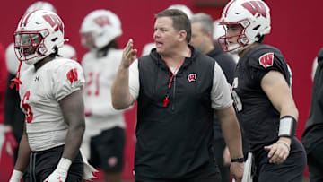 Wisconsin offensive line coach AJ Blazek will be tasked with figuring out how to replace Kevin Haywood, who suffered a season-ending injury.
