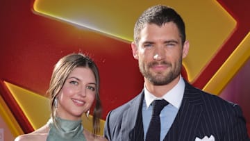Julia Best Warner and David Corenswet at the ‘Superman’ premiere in Los Angeles, Calif.