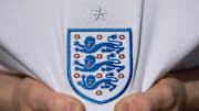 The England International Badge on their Home Shirt