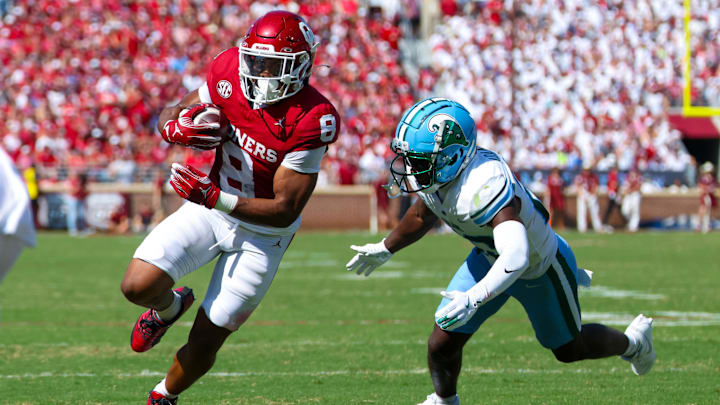 Oklahoma Sooners running back Taylor Tatum