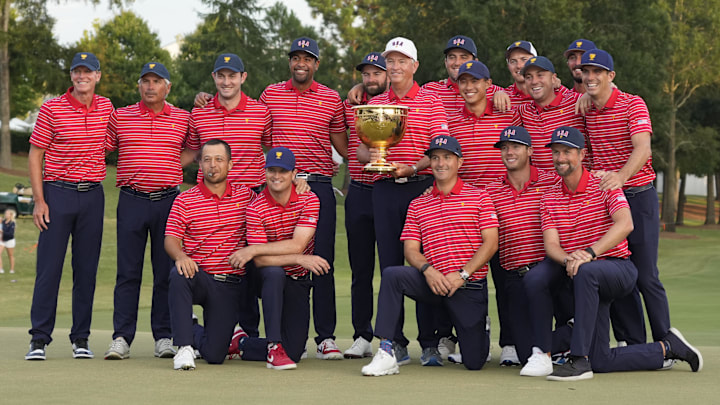 The Americans won the 2022 Presidents Cup at Quail Hollow. The Americans won the 2022 Presidents Cup at Quail Hollow.