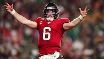  Tampa Bay Buccaneers QB Baker Mayfield celebrates his evolution as a franchise player.