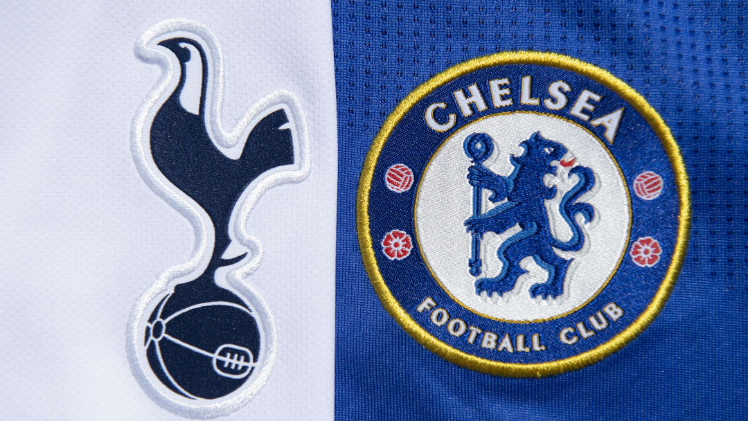The Tottenham Hotpsur and Chelsea Club Badges