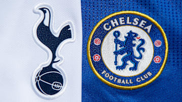 The Tottenham Hotpsur and Chelsea Club Badges