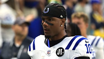 Adonai Mitchell of the Indianapolis Colts