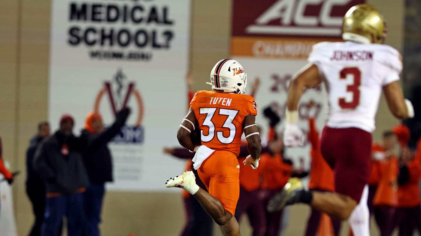 Virginia Tech Football: Bhayshul Tuten Breaks Virginia Tech’s Single Game Rushing Record