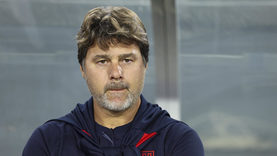 Nov 18, 2025; Tampa, Florida, USA; United States head coach Mauricio Pochettino looks on before an international friendly against Uruguay at Raymond James Stadium. Mandatory Credit: Nathan Ray Seebeck-Imagn Images