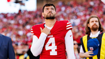 San Francisco 49ers kicker Jake Moody (4)