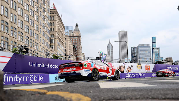 Kyle Larson (5) during the Grant Park 165 at Chicago Street Race. 