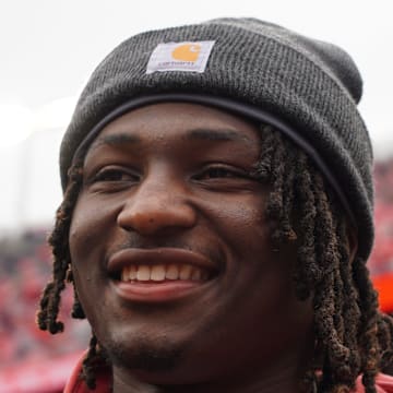 Cincere Johnson visits OSU the day of the Ohio State Buckeyes' 38-15 win over the Indiana Hoosiers in an NCAA football game at Ohio Stadium in Columbus on Saturday, Nov. 23, 2024.