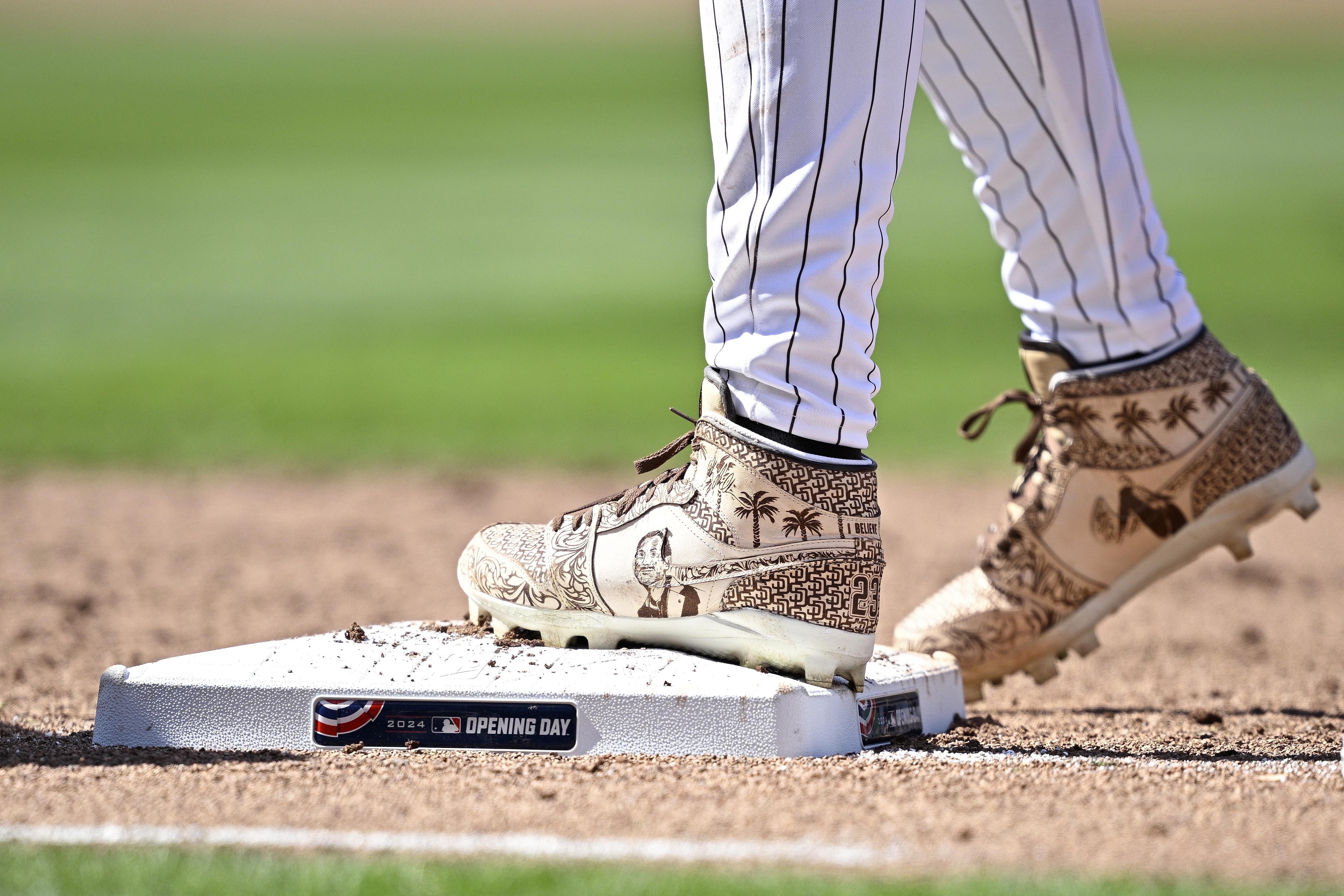 San Diego Padres outfielder Fernando Tatis Jr.'s cleats.