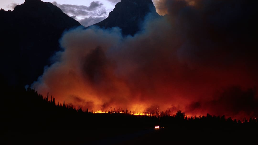 Wildfire in Wyoming
