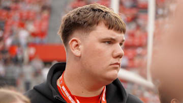 Mentor offensive tackle Landry Brede attends the Ohio State Buckeyes' football game against Ohio University at Ohio Stadium on Sept. 13, 2025.