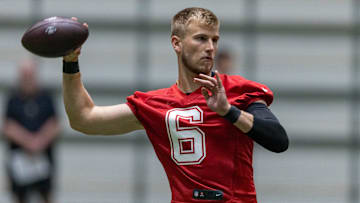 New Orleans Saints quarterback Tyler Shough (6)