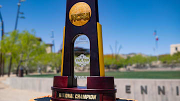 The NCAA 2025 men's Final Four Trophy stops at Centennial Plaza for a chance for UTEP students and fans to check out on Wednesday, April 10, 2024, as it's on its way to San Antonio.