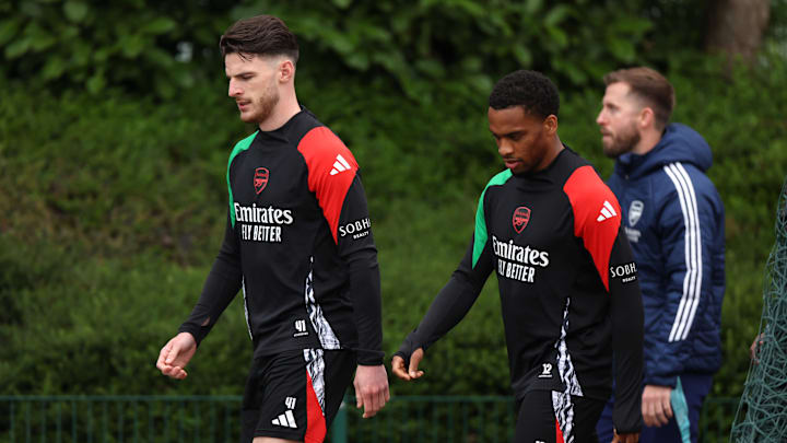 Declan Rice and Jurrien Timber are among the Arsenal players on thin ice