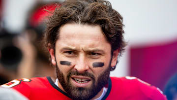 Former Carolina Panthers quarterback Baker Mayfield