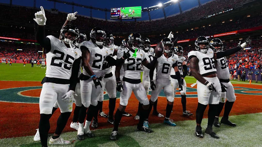 The Jaguars had many occasions to celebrate Sunday in Denver.