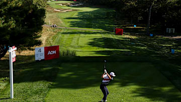 Scottie Scheffler tees off on the 4th hole at Bethpage Black, host of the 2025 Ryder Cup