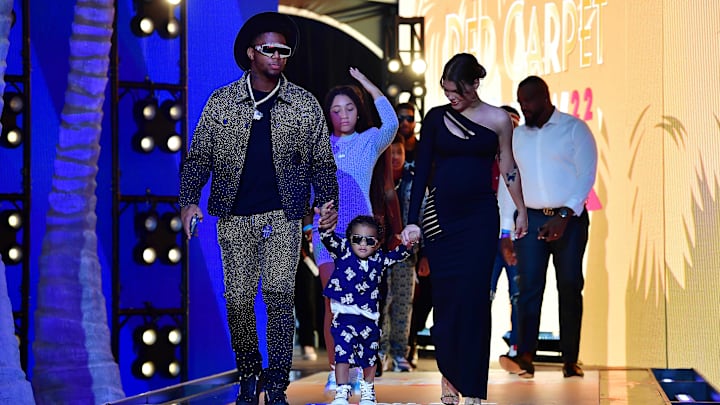 Atlanta Braves right fielder Ronald Acuna Jr. (13) during the Red Carpet Show at L.A. Live. 
