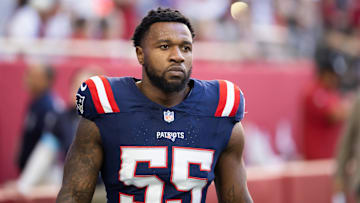 New England Patriots defensive end Yannick Ngakoue (55)