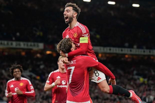 Mason Mount and Bruno Fernandes