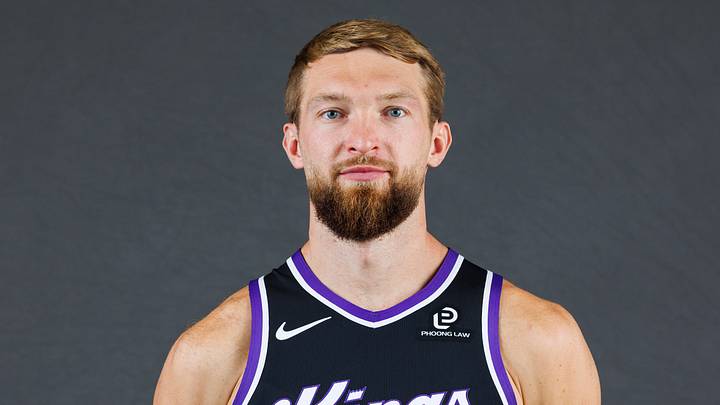 Sep 29, 2025; Sacramento, CA, USA; Sacramento Kings forward Domantas Sabonis (11) during media day at Golden 1 Center. Mandatory Credit: Sergio Estrada-Imagn Images