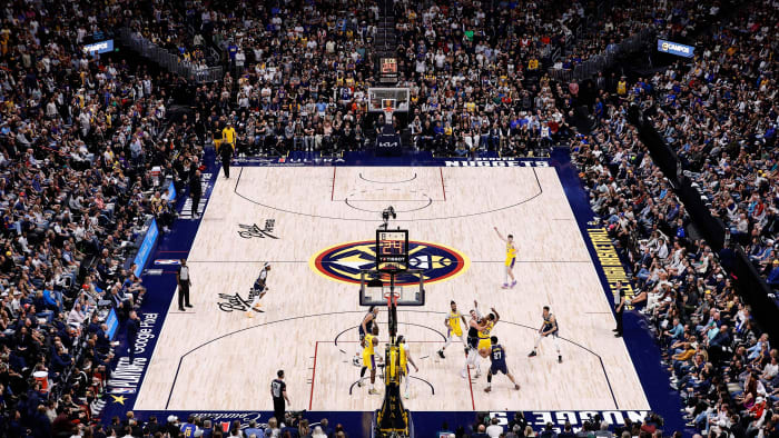 Apr 29, 2024; Denver, Colorado, USA; A general view in the fourth quarter between the Denver Nuggets