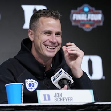 Duke basketball head coach Jon Scheyer