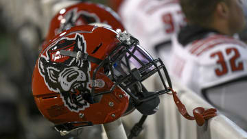 NC State football helmet