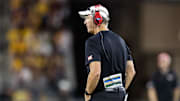 Oct 25, 2025; Tempe, Arizona, USA; Houston Cougars head coach Willie Fritz against the Arizona State Sun Devils at Mountain America Stadium. 