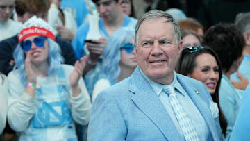 North Carolina Tar Heels football coach Bill Belichick before the game at Dean E. Smith Center. 