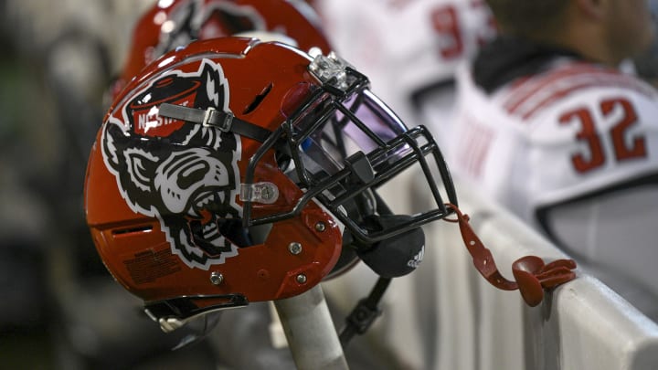 NC State football helmet