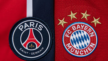 The Paris Saint-Germain and FC Bayern Munich Club Badges