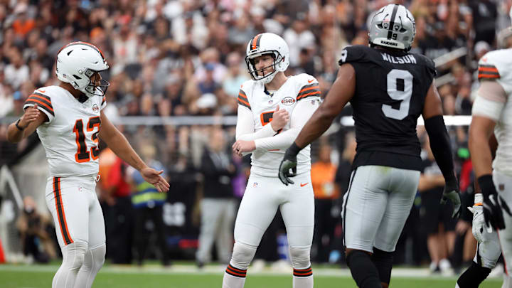 Dustin Hopkins:Cleveland Browns v Las Vegas Raiders