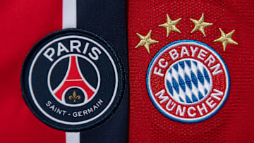 The Paris Saint-Germain and FC Bayern Munich Club Badges
