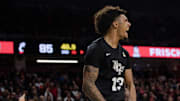 UCF Knights guard Brandon Mahan (13) celebrates after an offensive stop in double overtime of the NCAA mens basketball game on Wednesday, Feb. 19, 2020, at Fifth Third Arena in Clifton. UCF Knights defeated Cincinnati Bearcats 89-87 in double overtime.

Cincinnati Bearcats Ucf Knights 151