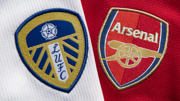 The Leeds United and Arsenal Club Badges...