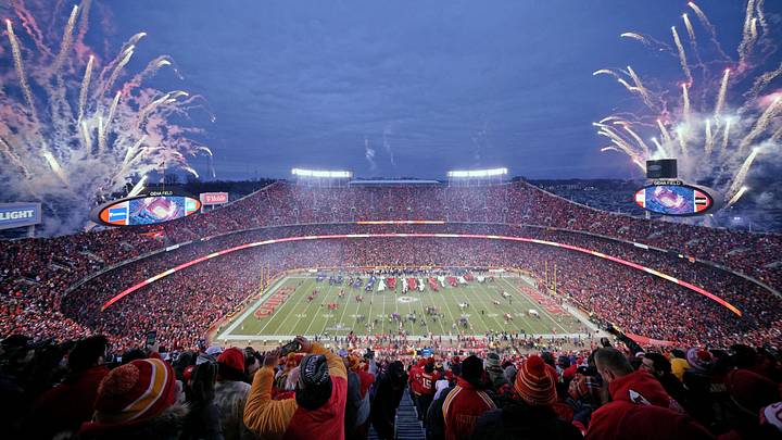 GEHA Field at Arrowhead Stadium. Mandatory Credit: Jon Durr-Imagn Images