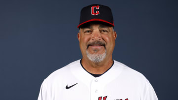 Cleveland Guardians coach Victor Rodriguez