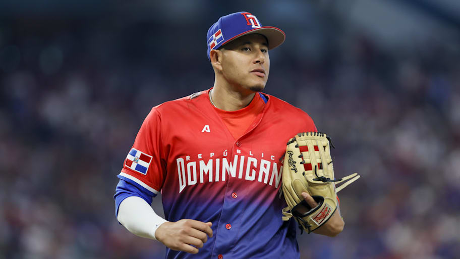 Dominican Republic third baseman Manny Machado at the 2023 World Baseball Classic