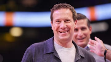 Feb 27, 2025; Phoenix, Arizona, USA; Phoenix Suns owner Mat Ishbia watches a game against the New Orleans Pelicans in the second quarter at Footprint Center. Mandatory Credit: Brett Davis-Imagn Images