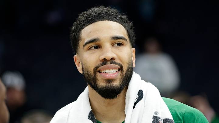 Boston Celtics forward Jayson Tatum (0).