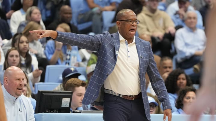 UNC basketball head coach Hubert Davis