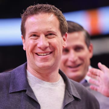 Feb 27, 2025; Phoenix, Arizona, USA; Phoenix Suns owner Mat Ishbia watches a game against the New Orleans Pelicans in the second quarter at Footprint Center. Mandatory Credit: Brett Davis-Imagn Images