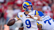 Los Angeles Rams quarterback Matthew Stafford is leading his team to some historic numbers in 2025.