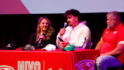 Nixa High School offensive tackle Jackson Cantwell, the No. 1 ranked high school football recruit for the class of 2026, announced he will play football at Miami during a ceremony on Tuesday, May 13, 2025.