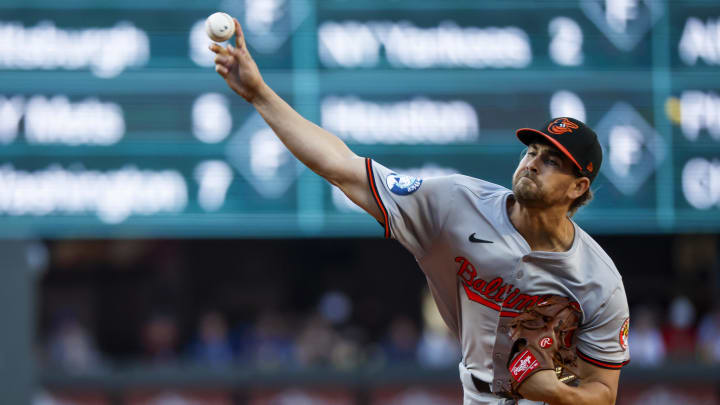 Baltimore Orioles starting pitcher Dean Kremer.