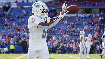 Miami Dolphins cornerback Jalen Ramsey (5) 