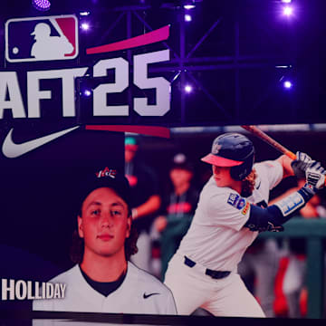 Ethan Holliday is drafted by the Colorado Rockies with the fourth pick during the first round of the MLB Draft.